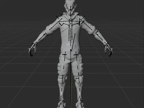 Haxsaur - Fortnite 3D Model