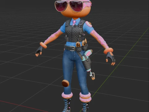 Constable Sprinkle - Fortnite 3D Model