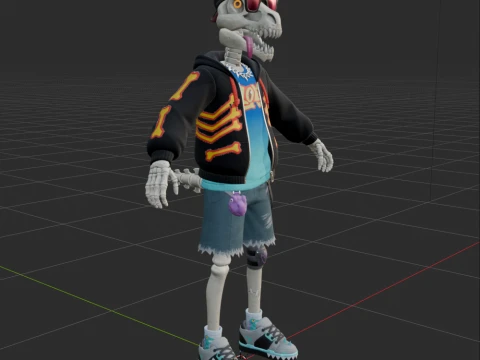 Gnarly Charlie - Fortnite 3D Model