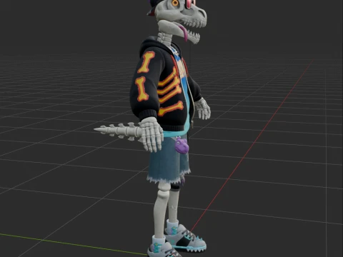 Gnarly Charlie - Fortnite 3D Model