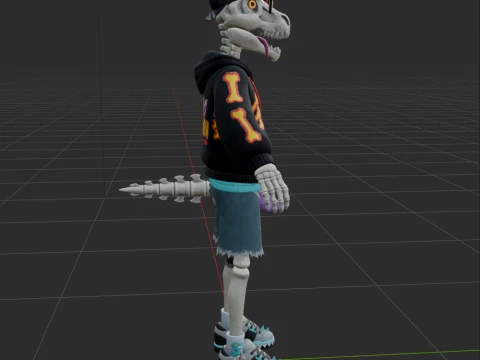 Gnarly Charlie - Fortnite 3D Model