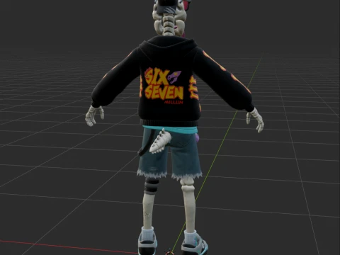 Gnarly Charlie - Fortnite 3D Model