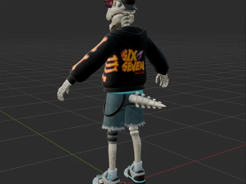 Gnarly Charlie - Fortnite 3D Model