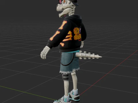 Gnarly Charlie - Fortnite 3D Model