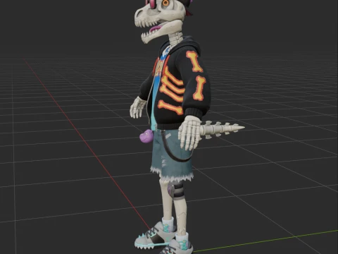 Gnarly Charlie - Fortnite 3D Model