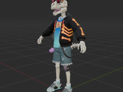 Gnarly Charlie - Fortnite 3D Model
