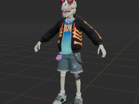 Gnarly Charlie - Fortnite 3D Model