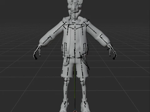 Gnarly Charlie - Fortnite 3D Model
