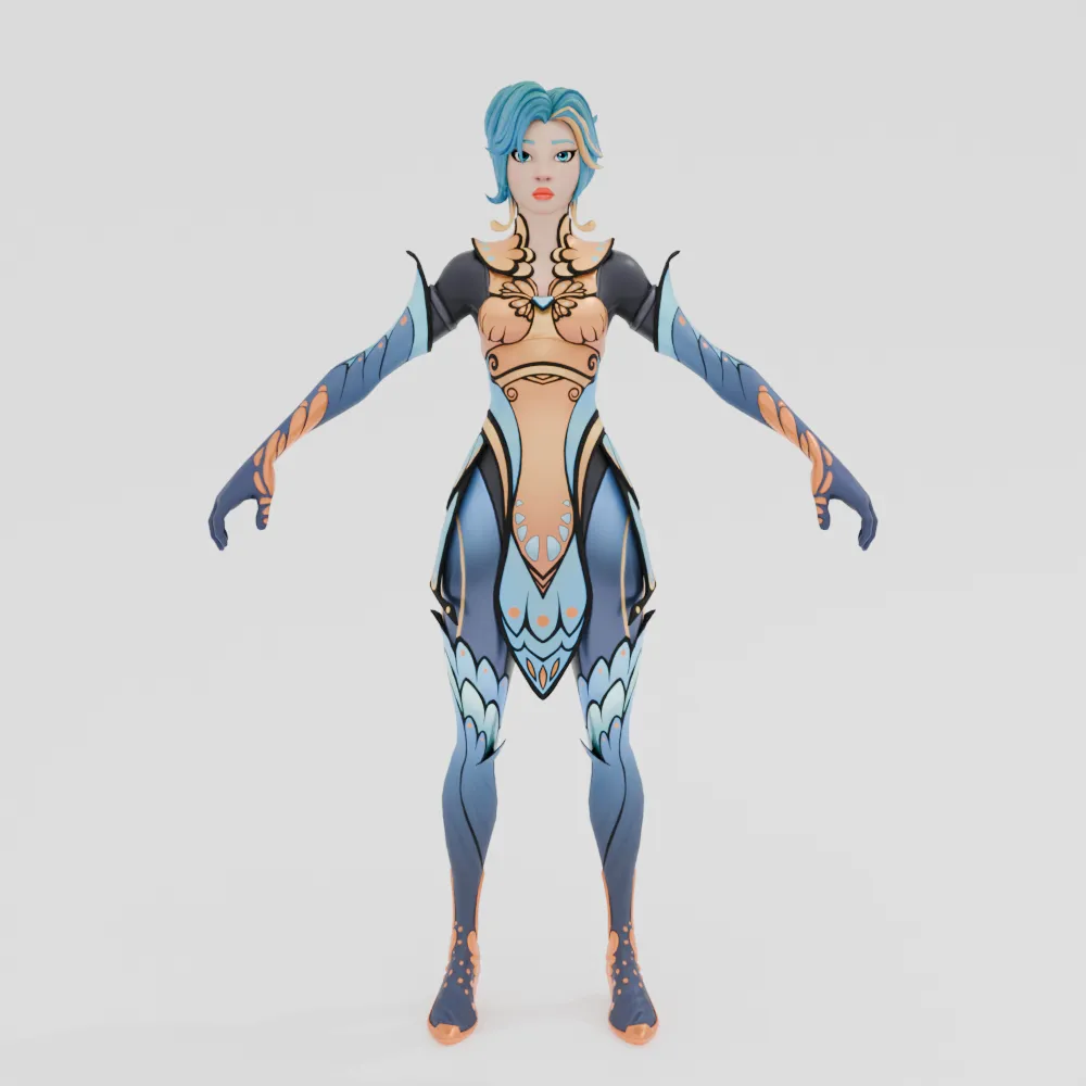 Flutter - Fortnite 3D Model .c4d .max .obj .3ds .fbx .stl .blend 