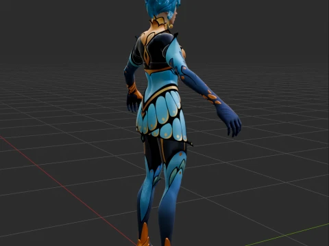 Flutter - Fortnite 3D Model