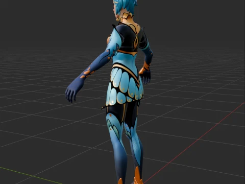 Flutter - Fortnite 3D Model