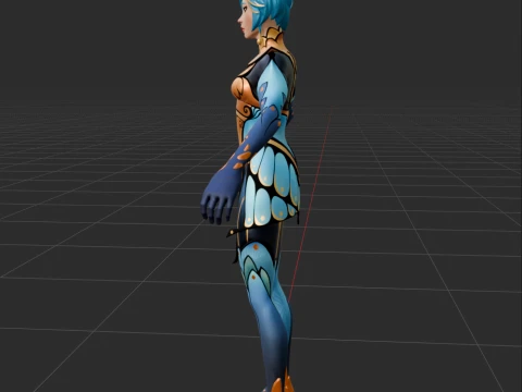 Flutter - Fortnite 3D Model