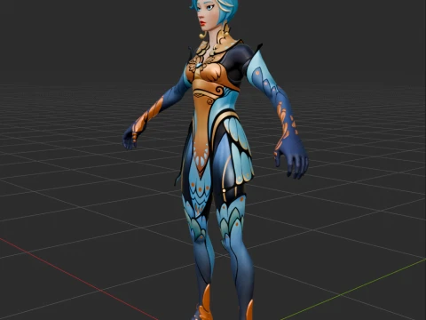 Flutter - Fortnite 3D Model