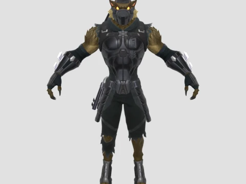 War Wolf Dire - Fortnite 3D Model