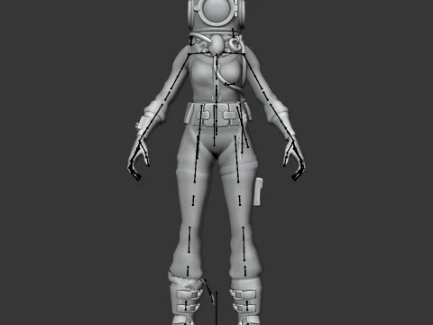 Deep Sea Dominator - Fortnite 3D Model