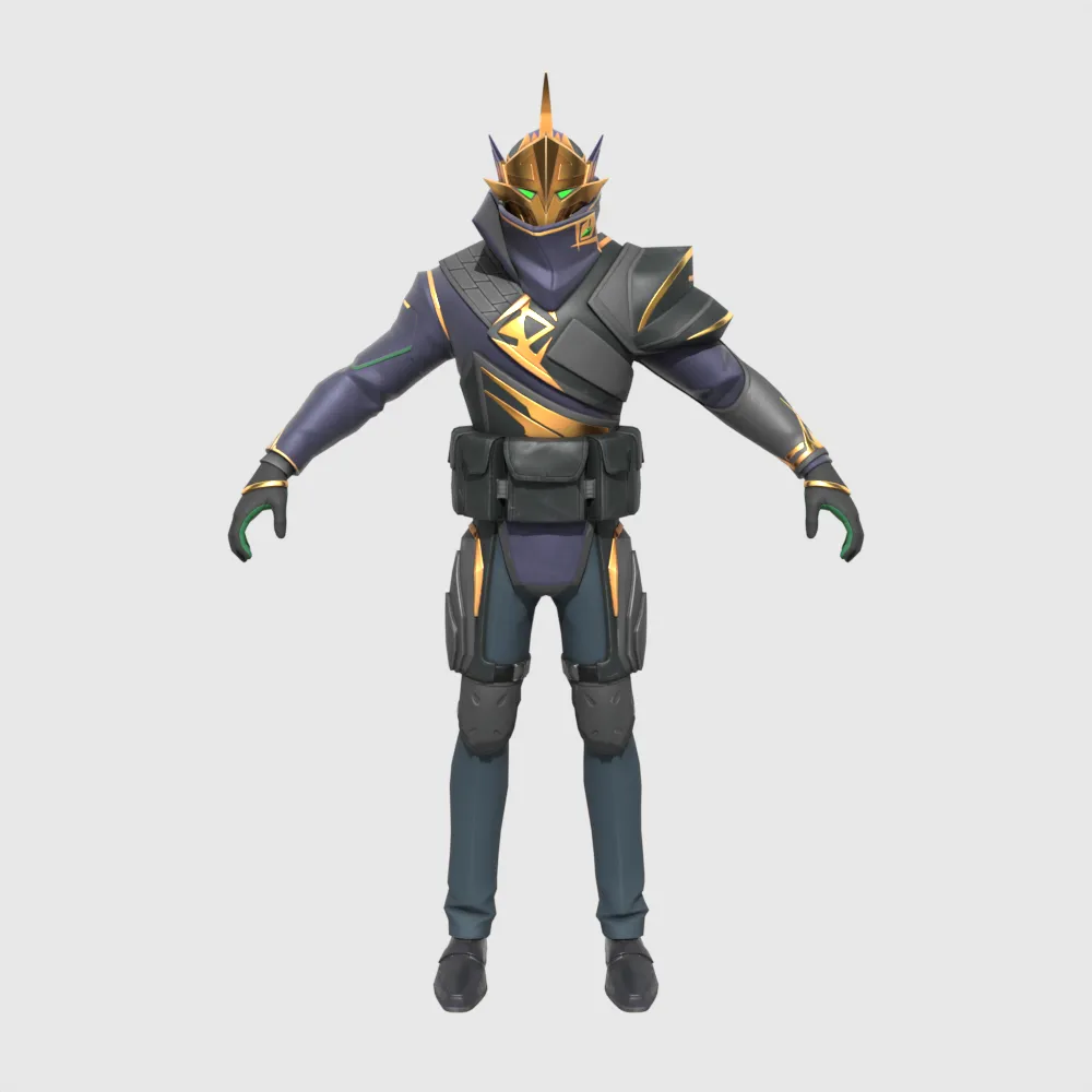 Underworld Commander - Fortnite 3D Model .c4d .max .obj .3ds .fbx .stl .blend 