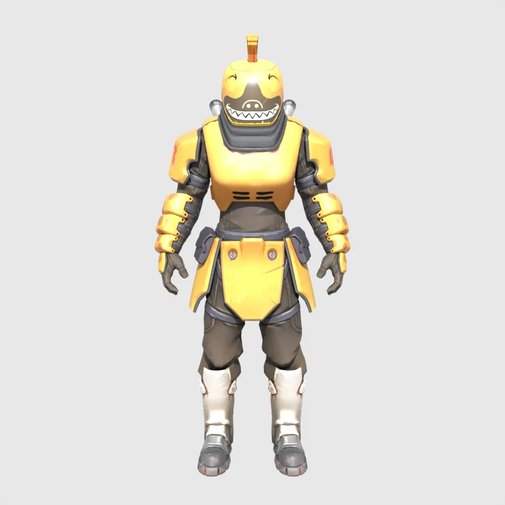Beastmode Jackal - Fortnite 3D Model .c4d .max .obj .3ds .fbx .stl .blend