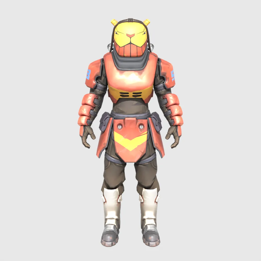 Beastmode Lion - Fortnite 3D Model .c4d .max .obj .3ds .fbx .stl .blend