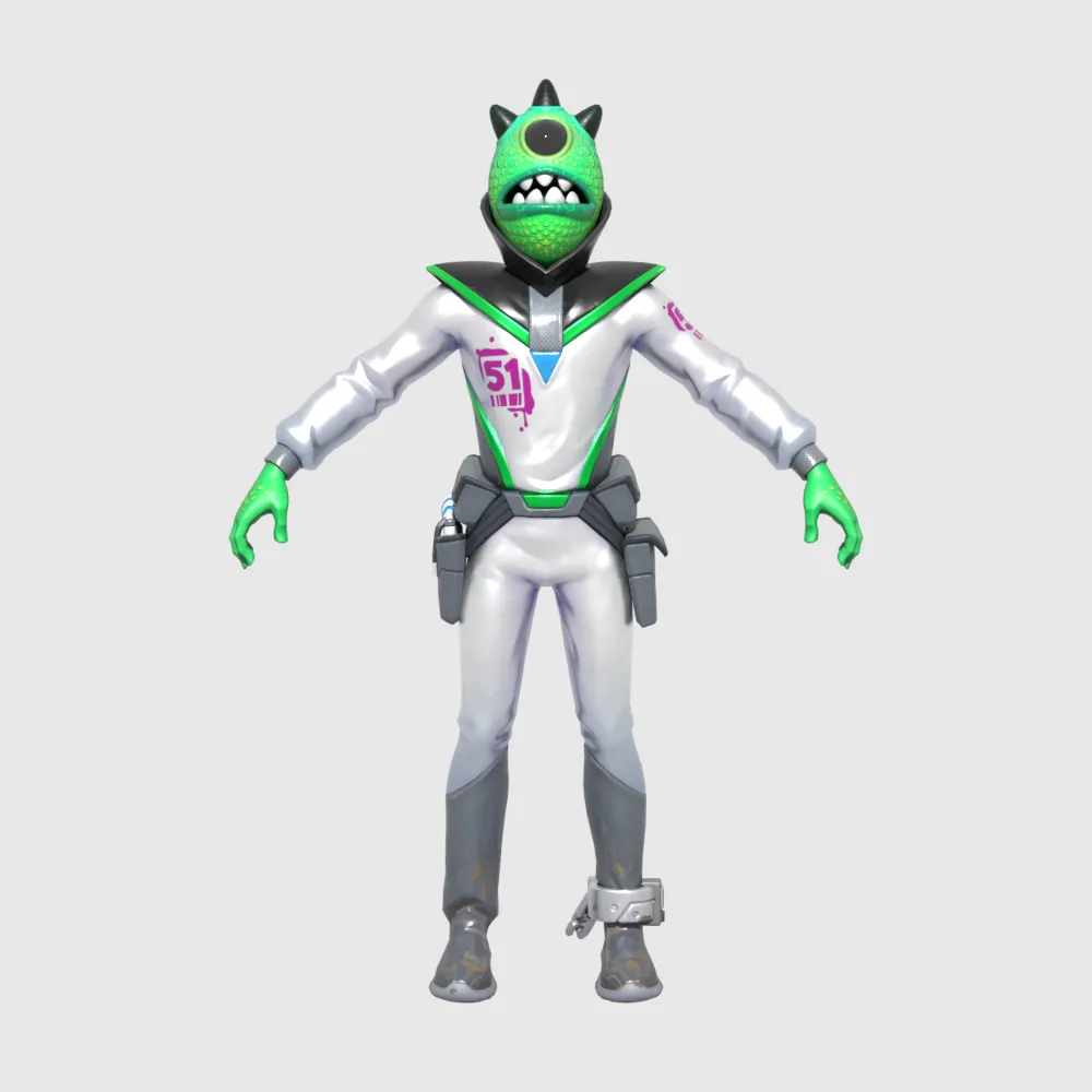 Zorgoton - Fortnite 3D Model .c4d .max .obj .3ds .fbx .stl .blend