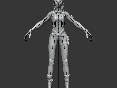 Violet - Fortnite 3D Model