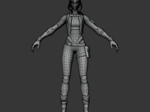 Violet - Fortnite 3D Model