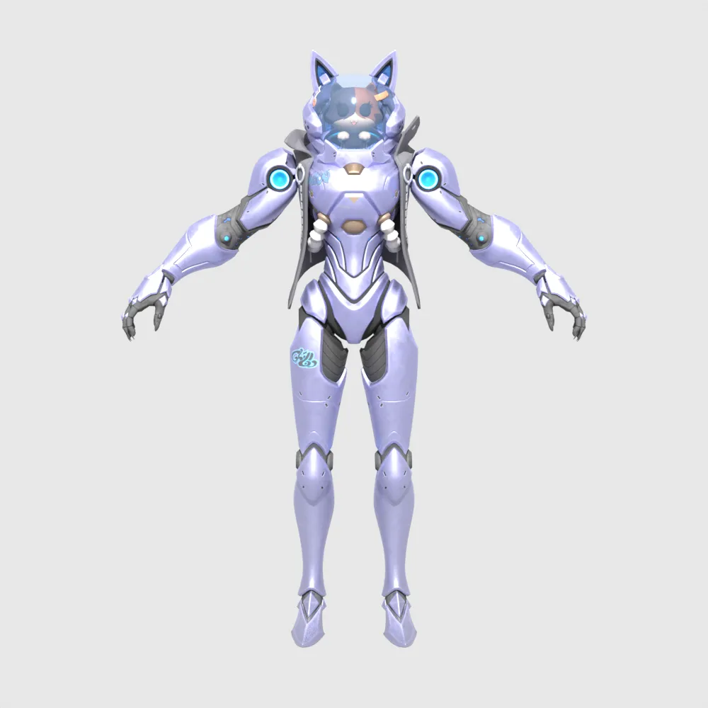 Katt - Fortnite 3D Model .c4d .max .obj .3ds .fbx .stl .blend 