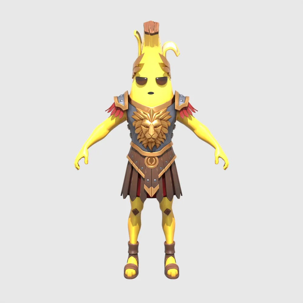 Potassius Peels - Fortnite 3D Model .c4d .max .obj .3ds .fbx .stl .blend 