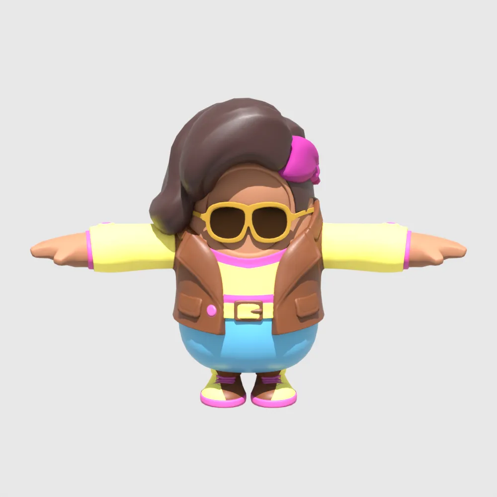 Far Out Man - Fortnite 3D Model .c4d .max .obj .3ds .fbx .stl .blend