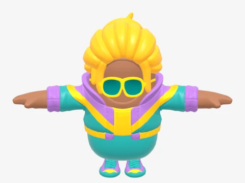 Mullet Marauder Fall Guy - Fortnite 3D Model