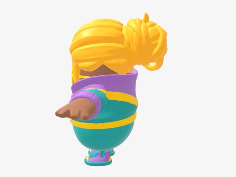 Mullet Marauder Fall Guy - Fortnite 3D Model