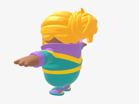 Mullet Marauder Fall Guy - Fortnite 3D Model