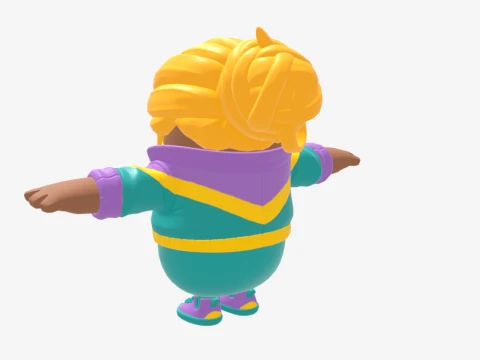 Mullet Marauder Fall Guy - Fortnite 3D Model