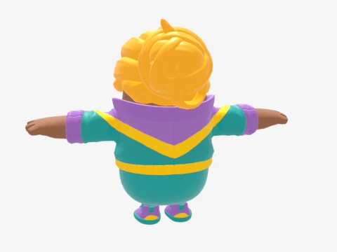 Mullet Marauder Fall Guy - Fortnite 3D Model