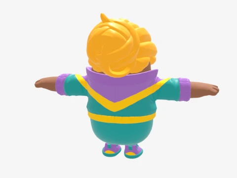 Mullet Marauder Fall Guy - Fortnite 3D Model