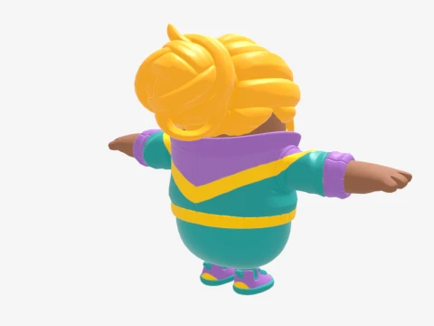 Mullet Marauder Fall Guy - Fortnite 3D Model