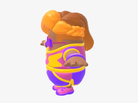 Aerobic Assassin Fall Guy - Fortnite 3D Model