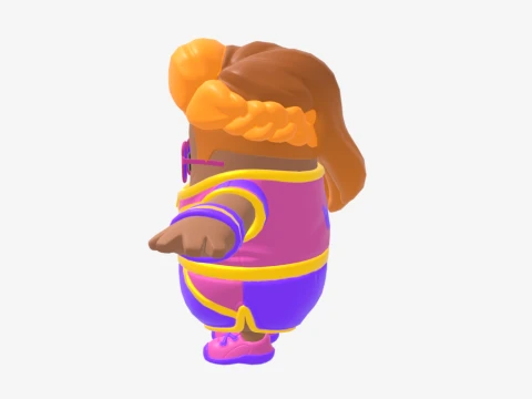 Aerobic Assassin Fall Guy - Fortnite 3D Model