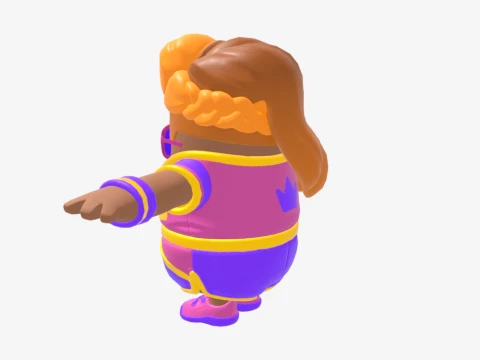 Aerobic Assassin Fall Guy - Fortnite 3D Model