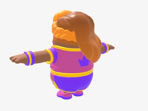 Aerobic Assassin Fall Guy - Fortnite 3D Model