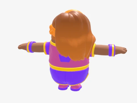 Aerobic Assassin Fall Guy - Fortnite 3D Model