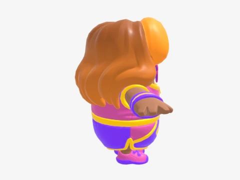Aerobic Assassin Fall Guy - Fortnite 3D Model