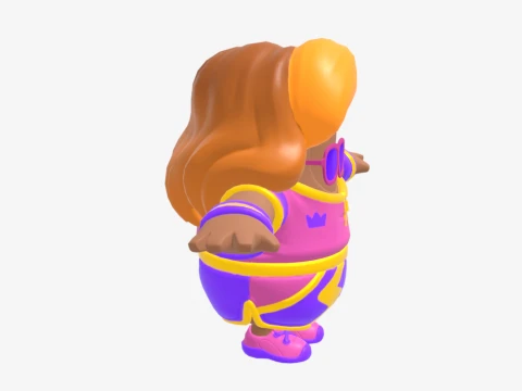 Aerobic Assassin Fall Guy - Fortnite 3D Model
