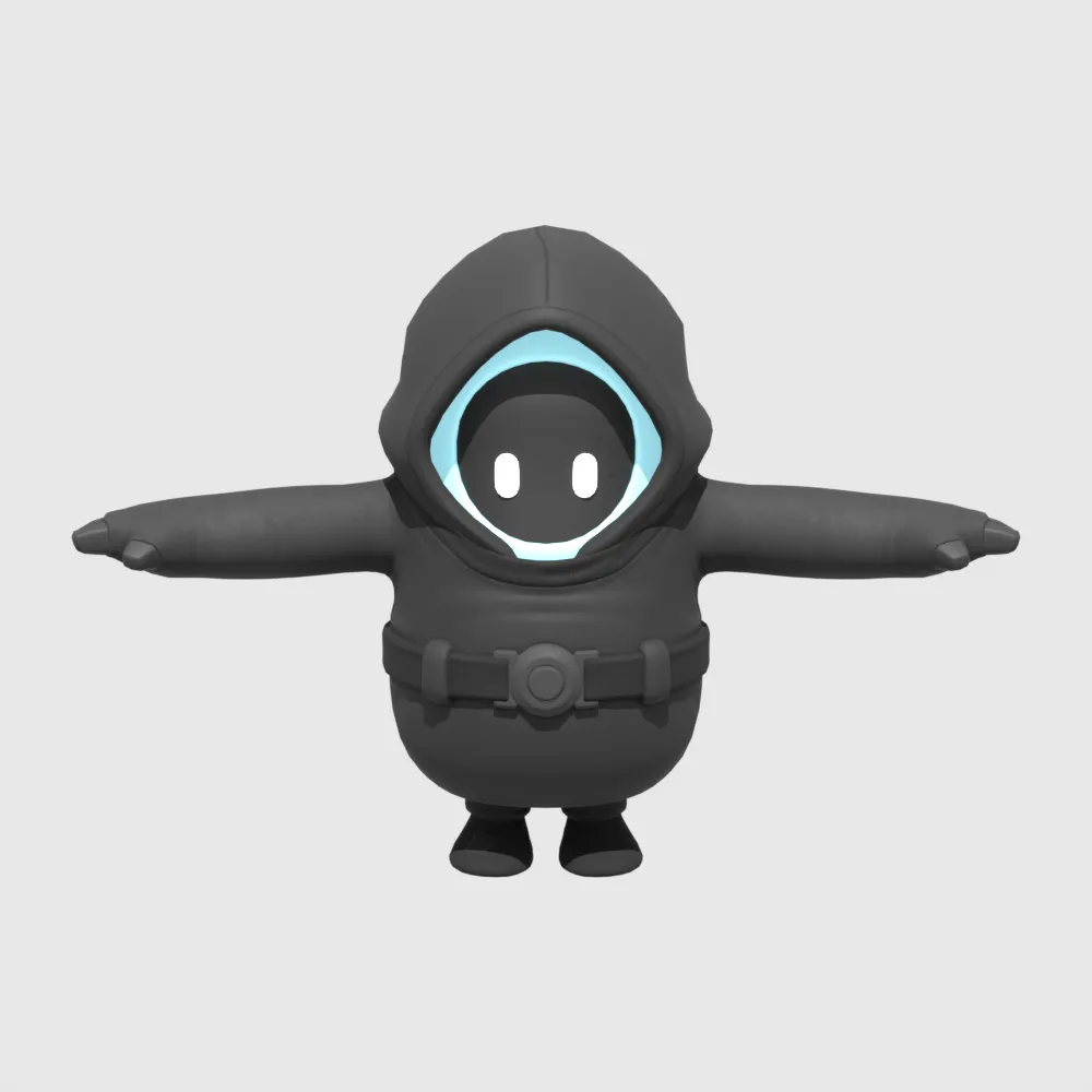 Grimey Fall Guy - Fortnite 3D Model .c4d .max .obj .3ds .fbx .stl .blend