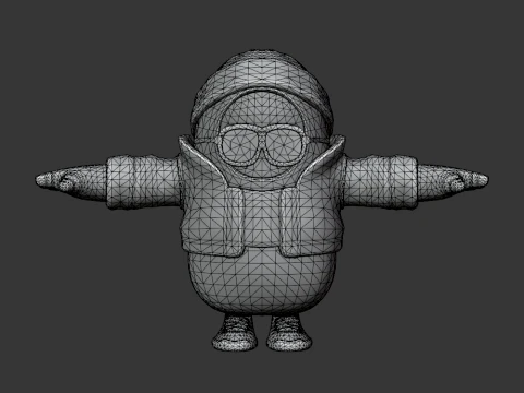The Winterfest Bandit Fall Guy - Fortnite 3D Model