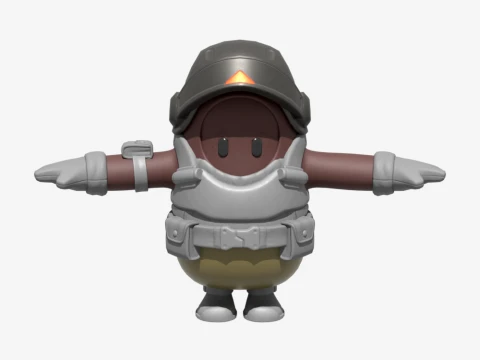 Soldado de asalto aéreo Fall Guy - Fortnite Modelo 3D