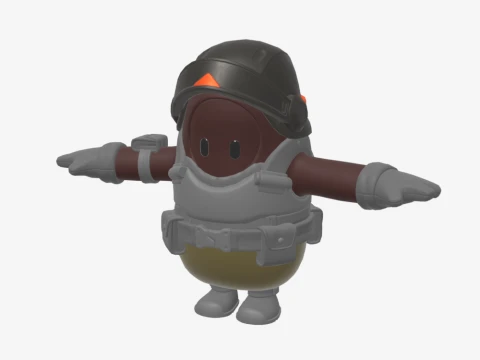Aerial Assault Trooper Fall Guy - Fortnite 3D Model