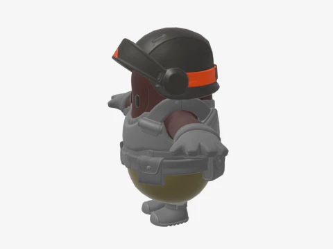 Aerial Assault Trooper Fall Guy - Fortnite 3D Model