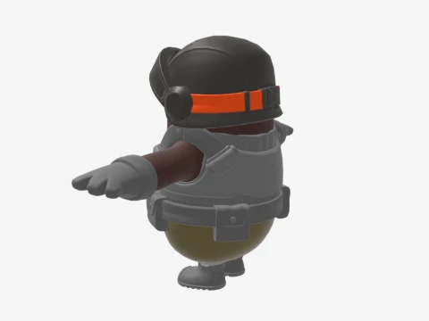 Aerial Assault Trooper Fall Guy - Fortnite 3D Model