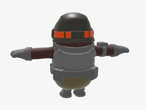 Aerial Assault Trooper Fall Guy - Fortnite 3D Model