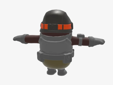 Aerial Assault Trooper Fall Guy - Fortnite 3D Model